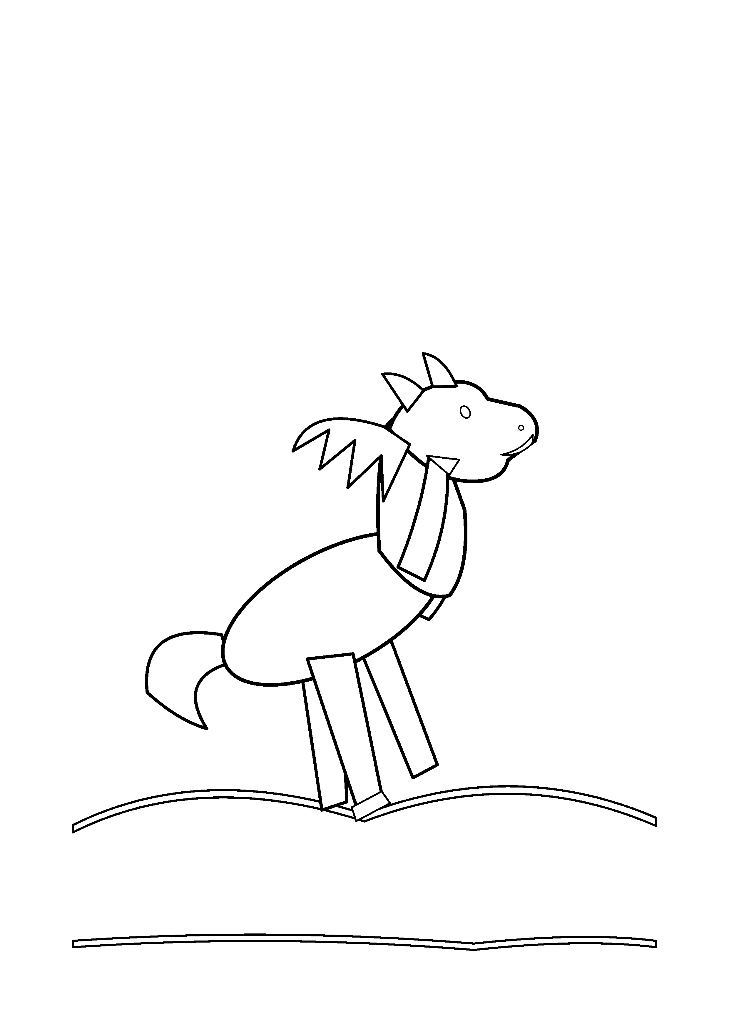 A horse rises on its hind legs in an open field.