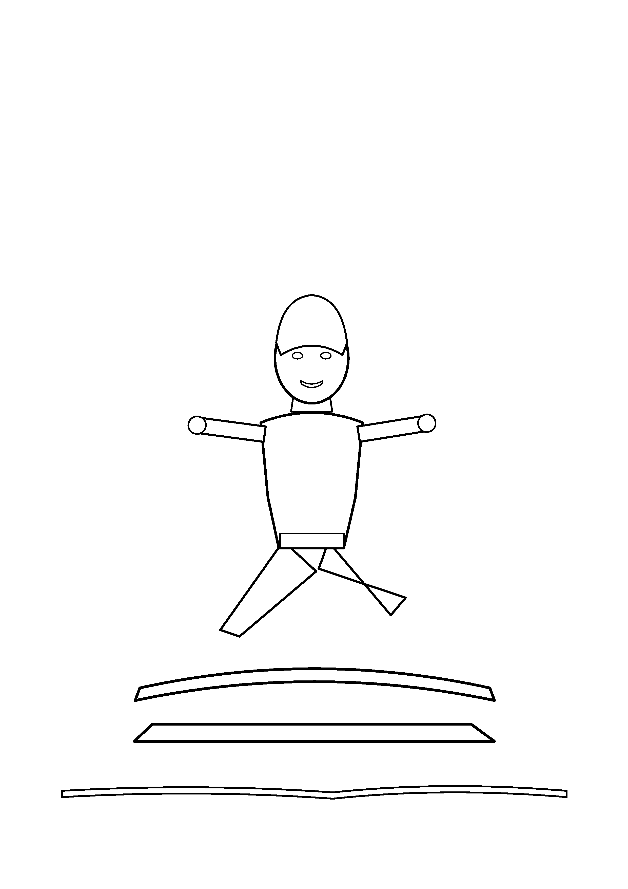 A helmeted hero rides a plain hoverboard over a path.